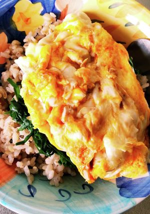 超簡単ニラ卵ご飯丼時短消費にら玉子ズボラ-レシピのメイン写真
