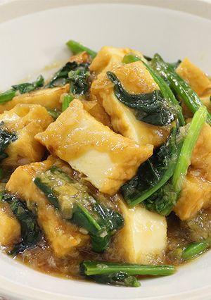 ボリューム◎厚揚げとほうれん草の中華煮-レシピのメイン写真