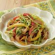 いかと彩り野菜のまろやかきび酢ごま和え