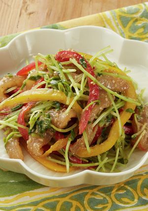 いかと彩り野菜のまろやかきび酢ごま和え-レシピのメイン写真