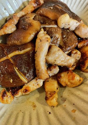 【秋味】豚肉と肉厚しいたけのバターソテー-レシピのメイン写真