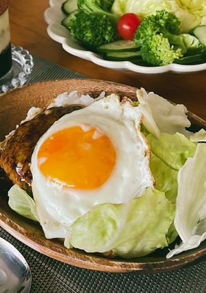 ロコモコ丼-レシピのメイン写真