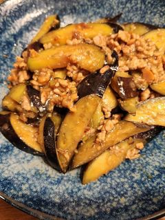 茄子とひき肉の味噌炒め-レシピのメイン写真