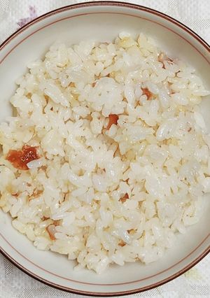 梅の炊き込みごはん-レシピのメイン写真