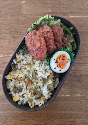 JK☆冷凍高菜チャーハン弁当♪-レシピのメイン写真