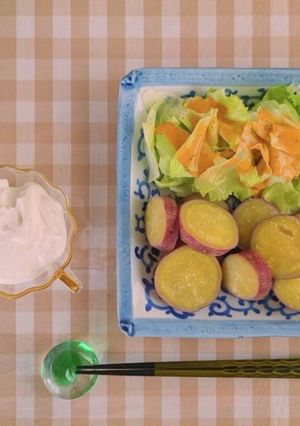 さつまいものヨーグルト&レタス添え-レシピのメイン写真