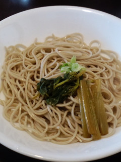 花わさびのおひたしでお蕎麦-レシピのメイン写真