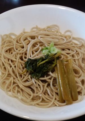 花わさびのおひたしでお蕎麦-レシピのメイン写真