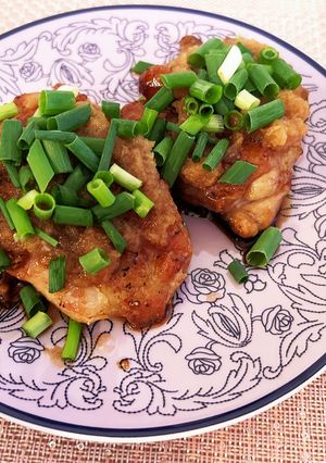 皮パリパリ照焼チキンみぞれ♡晩酌のお供-レシピのメイン写真