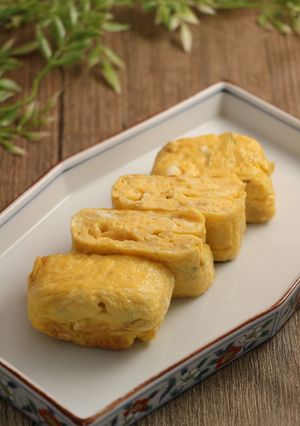 簡単！厚焼き玉子　出汁餃子-レシピのメイン写真