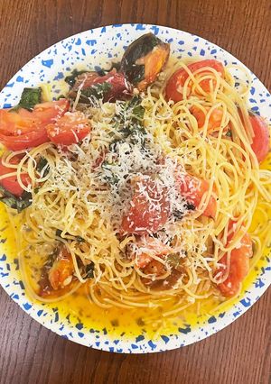 【アメリカ】ヘアルームトマトのパスタ-レシピのメイン写真
