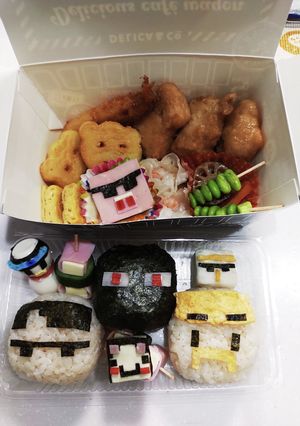 ドズル社☆キャラ弁　エンダーマン-レシピのメイン写真