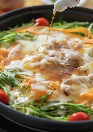 彩り鮮やか!豚しゃぶと野菜のプレート蒸し-レシピのメイン写真
