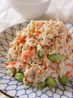 水で戻さない!切り干し大根と枝豆の白和え-レシピのメイン写真
