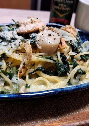帆立の草兵衛さん〜帆立のクリームパスタ〜-レシピのメイン写真