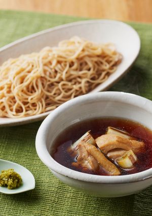 大豆麺でつくる鶏南蛮風あったかつけ麺-レシピのメイン写真