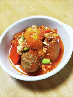 #トマト煮込みは美味しい 肉団子トマト-レシピのメイン写真