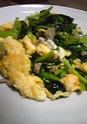 かき菜と卵の炒め物-レシピのメイン写真