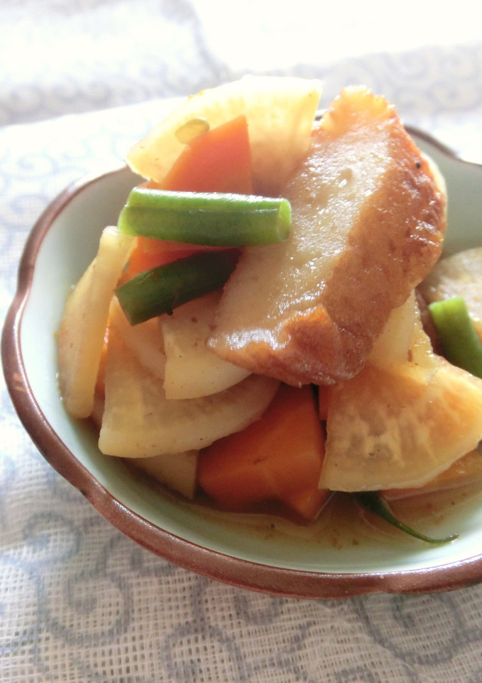 大根とさつま揚げの炒め煮*-レシピのメイン写真