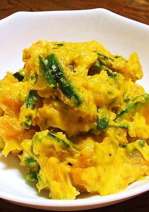 レンジでチン☆簡単カボチャのホットサラダ-レシピのメイン写真