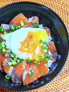 残った刺し身で韓国風漬け丼-レシピのメイン写真