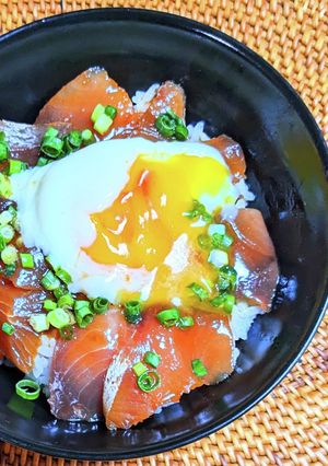 残った刺し身で韓国風漬け丼-レシピのメイン写真