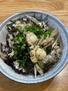 バラ海苔と帆立炊き込みご飯 締めは茶漬け-レシピのメイン写真