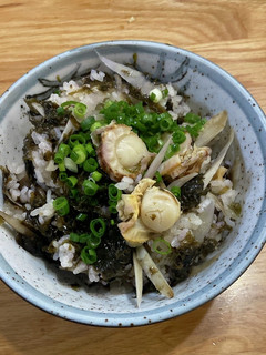 バラ海苔と帆立炊き込みご飯 締めは茶漬け-レシピのメイン写真