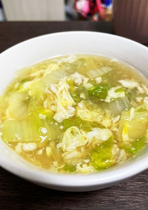 白菜のそぼろスープ-レシピのメイン写真
