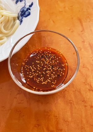 冷やしうどんに相性抜群ピリ辛ごまだれ-レシピのメイン写真
