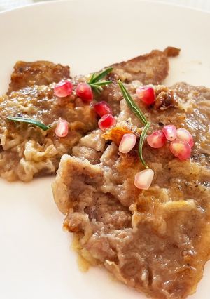 子牛のソテー　柘榴を添えて-レシピのメイン写真