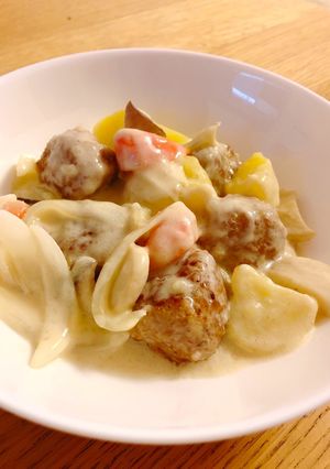 あったか♪ 肉だんごのクリーム煮-レシピのメイン写真