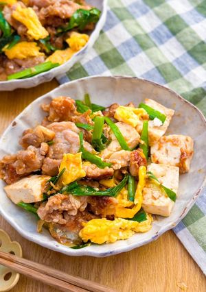 豚ニラ豆腐のチャンプルー-レシピのメイン写真