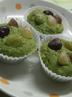 ノンオイル☆おから抹茶マフィン♪-レシピのメイン写真
