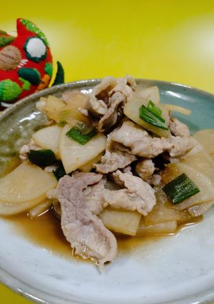 大根と豚肉のぽん酢炒め　-レシピのメイン写真