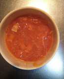 トマトジュースを使って作るトマトスープ