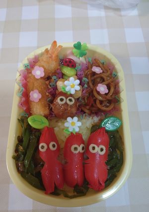 ピクミン キャラ弁-レシピのメイン写真