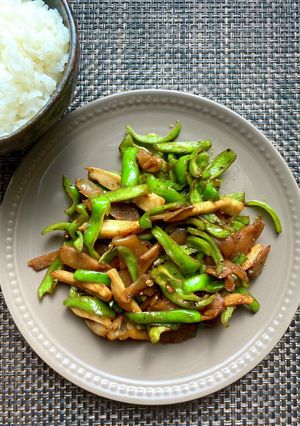 ガラスープと甜麺醤でピーマン搾菜炒め-レシピのメイン写真