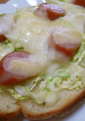 キャベツたっぷりトースト-レシピのメイン写真