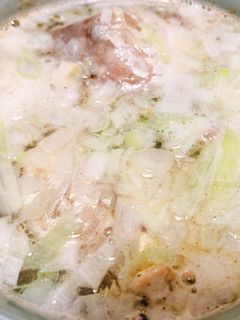 【レンジでできる】水煮の鯖缶で簡単スープ-レシピのメイン写真