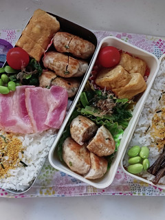 つくねバーグ弁当(10.19)-レシピのメイン写真