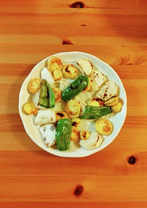 さつまいもとかぶとピーマンの塩焼き-レシピのメイン写真