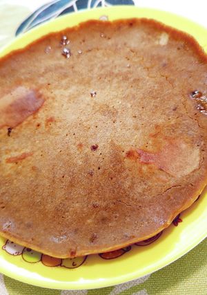 温活☆黒糖きなこオートミールパンケーキ-レシピのメイン写真