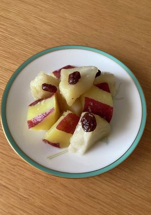 簡単レシピ☆さつまいもとりんごの甘煮-レシピのメイン写真