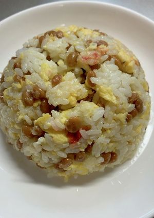 梅と納豆炒飯!!-レシピのメイン写真