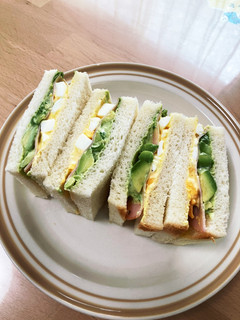 アボカドとたまごとハムのサンド-レシピのメイン写真