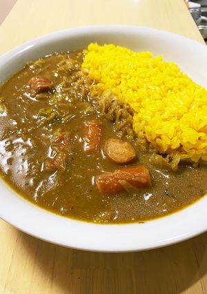 山盛りキャベツのグリーンカレー-レシピのメイン写真