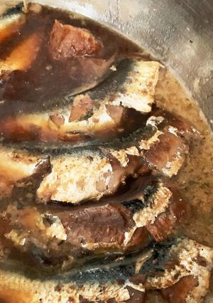 圧力鍋で骨まで柔らか梅煮-レシピのメイン写真