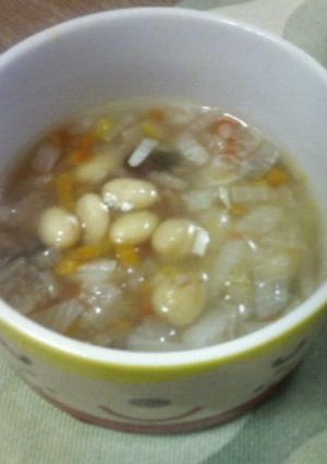 お豆と野菜のスープ-レシピのメイン写真