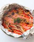 子ども喜ぶ！鮭としめじのホイル焼き